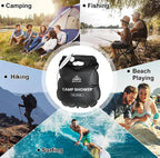 Portable Solar Heated Camping Shower with 5.3-Gallon Bag