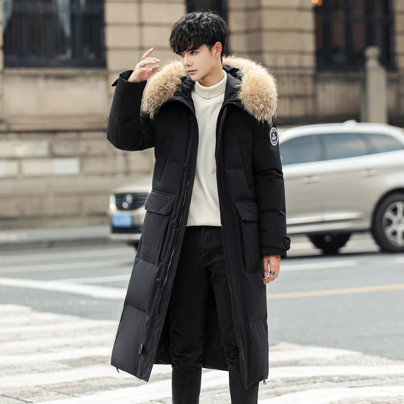 Men's Thick Warm Hooded Winter Parka Coat