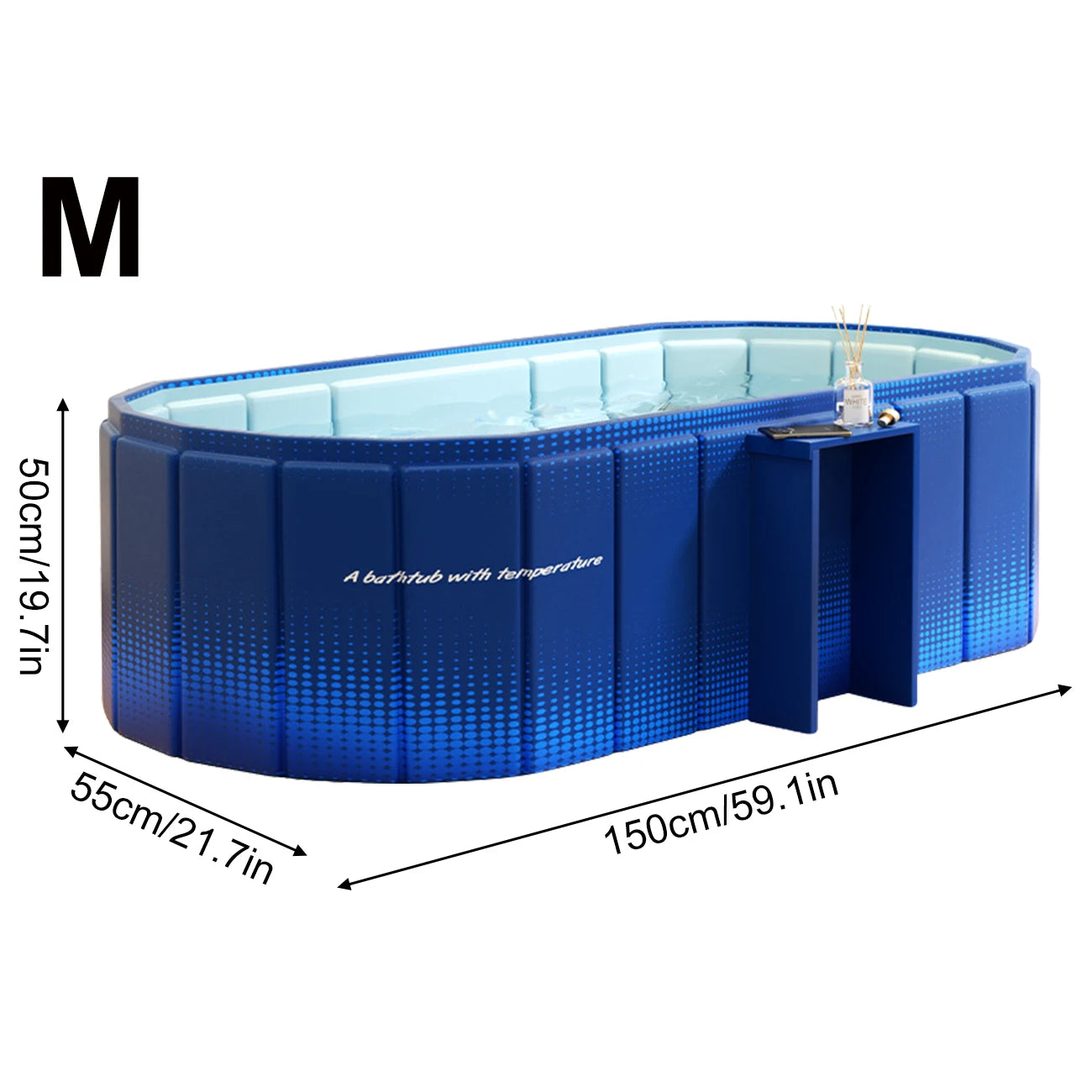Portable Insulated Cold Plunge Ice Bath Tub for Shower