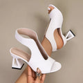 Open Toe High Heel Sandals for Women Comfortable Elegant Pumps