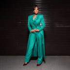 Men's Tailored Two-Piece Blazer and Pants Suit