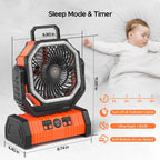 20000mAh Portable Camping Fan and Rechargeable Tent Light
