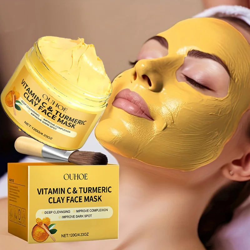 Women's Vitamin C Turmeric Exfoliating Deep Cleaning Facial Mask