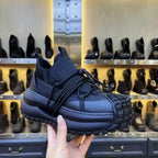 Men's Warm Fleece Lining Platform Running Shoes