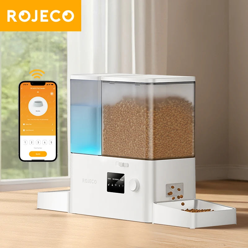 Automatic WiFi Pet Feeder and Water Fountain 2-in-1 Smart App Control