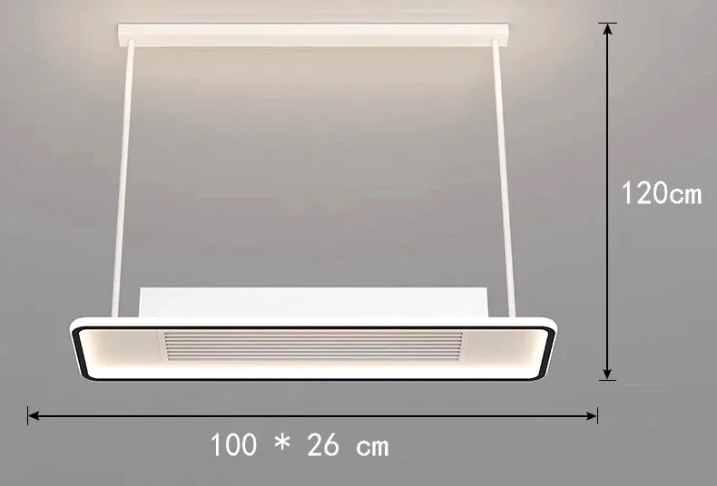 Modern Minimalist LED Ceiling Fan Light with Remote Control