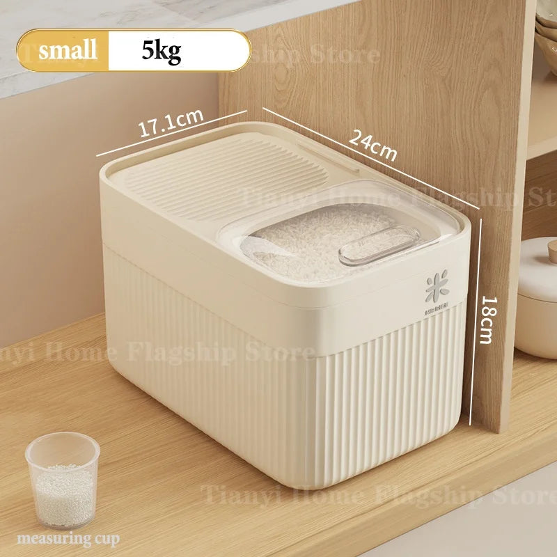Airtight Kitchen Rice Storage Box and Dry Grain Container