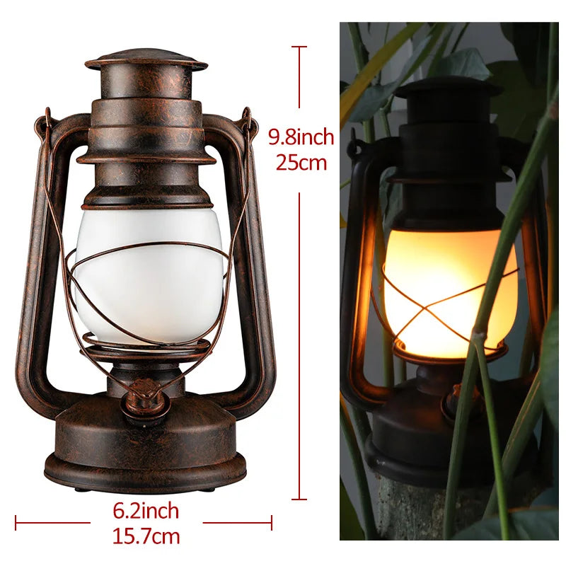 Vintage Camping Lantern and Remote Control Tent Light