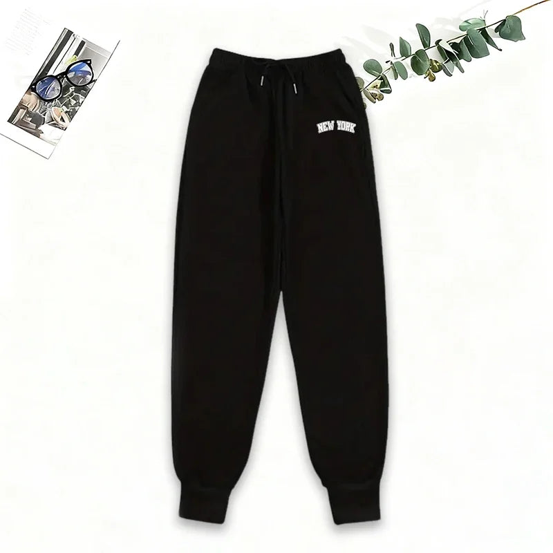 Women's Printed Hoodie Sweatshirt Jogger Pants Set