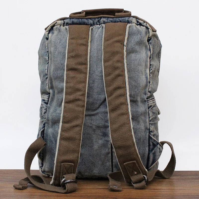 Unisex Fashion Denim 16 Inch Laptop Travel Backpack