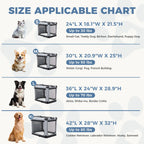 Foldable Oxford Dog Crate Portable Soft Kennel with 3 Doors for Small to Extra Large Dogs