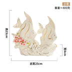 Goldfish Ceramic Ornament and Porcelain Desktop Figurine