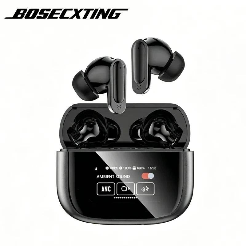 TWS Wireless Bluetooth 5.4 In Ear Earbuds Touch Screen ANC V11