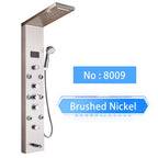 LED Rainfall Shower Panel Tower System with Massage Jets