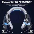 Portable Bladeless Hanging Neck Fan with LED Digital Display 2027