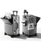 Unisex Aluminum Frame Hard Shell Spinner Travel Suitcase AWN-2313