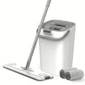 Flat Floor Mop and Reusable Pads Set for Wet and Dry Cleaning