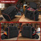 16 Inch Rolling Tool Bag with Wheels and Waterproof Storage Tote