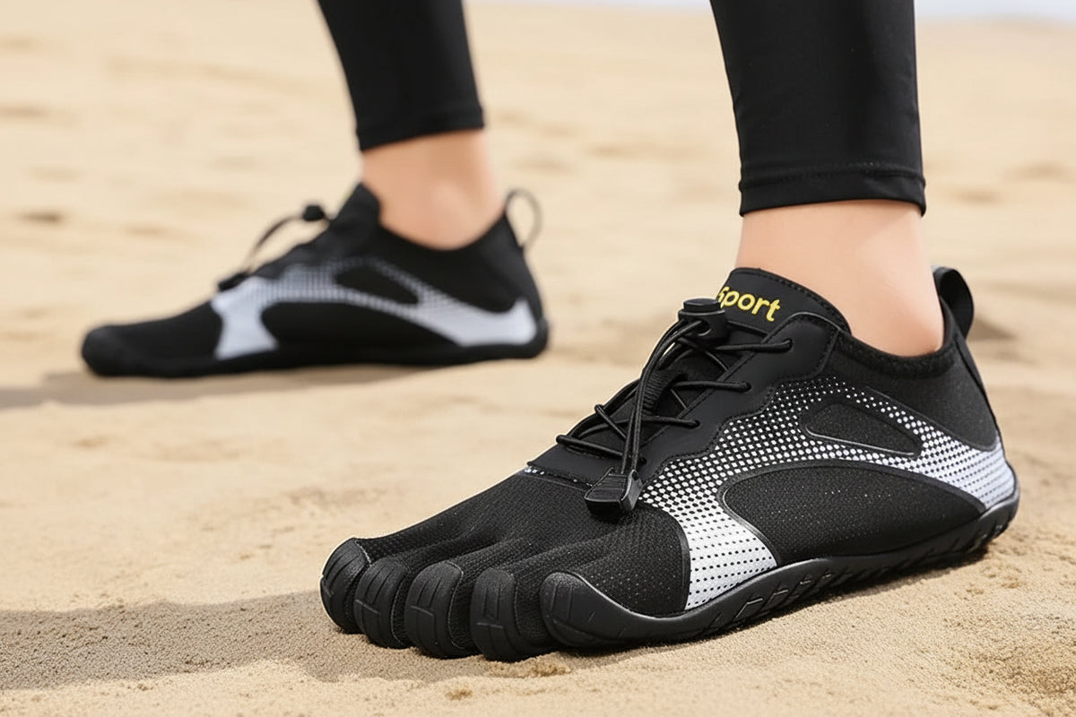 Unisex Breathable Mesh Barefoot Five-Finger Shoes Wide Toe