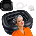 Inflatable Hair Wash Basin with Pillow for Bedridden Home Care