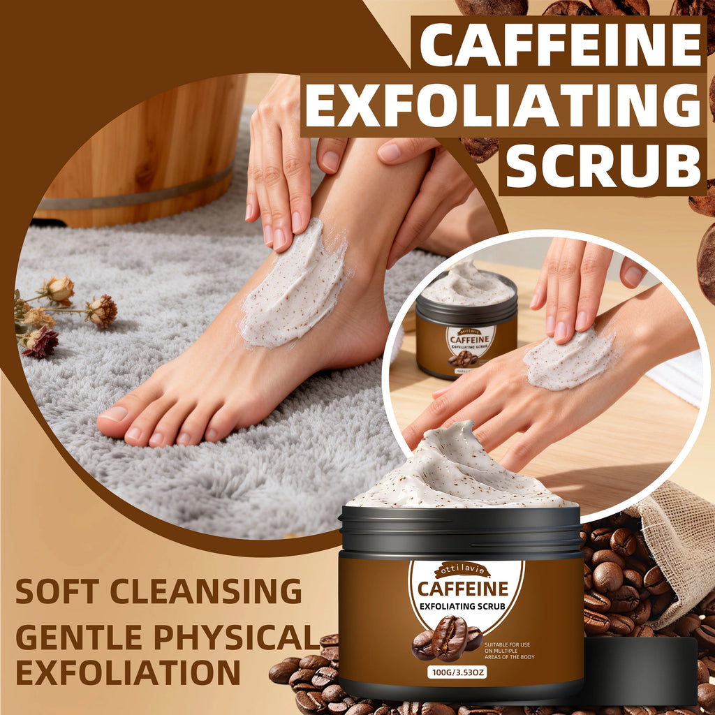 Caffeine Exfoliating Scrub and Gentle Deep Cleansing Body Cream