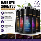 Unisex Natural Semi-Permanent Gray Hair Dye Shampoo 6.8 fl oz
