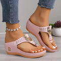 Wedge Platform Slide Sandals for Women Roman Style Summer