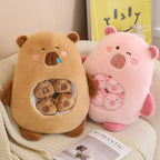 Capybara Plush Pillow with Six Balls Design for Kids