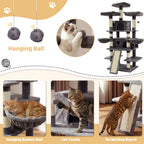 68-Inch Multi Level Indoor Cat Tree Tower