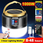 Rechargeable LED Camping Lantern with Remote Control and Power Bank