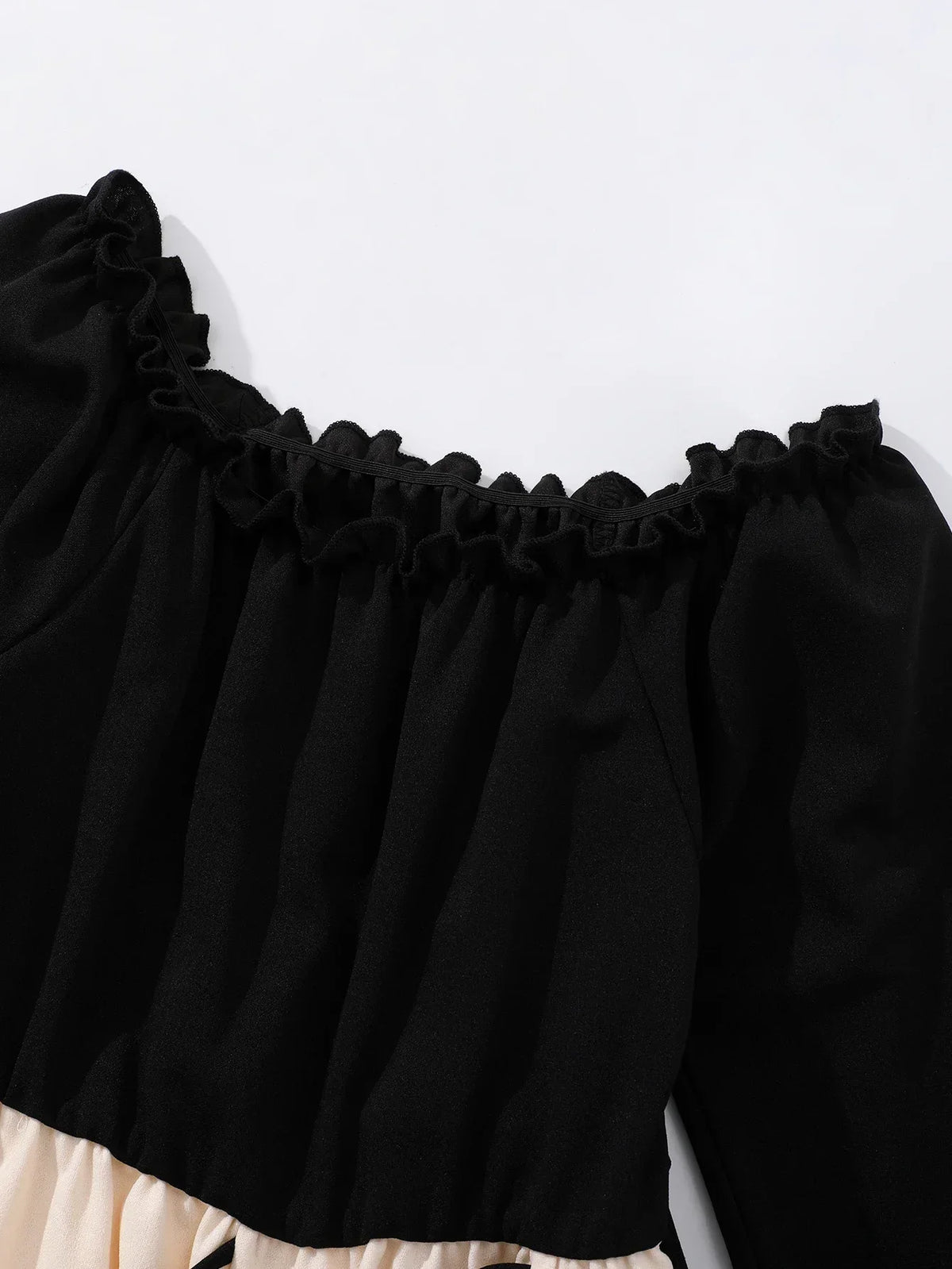 Girls' Square Neck Long Sleeve Princess Dress QZ24237S