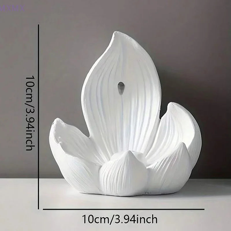 Resin Lotus Incense Burner Plate and Desktop Tabletop Ornament