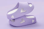 Women's Heart Pattern EVA Cloud Slipper Slides Platform