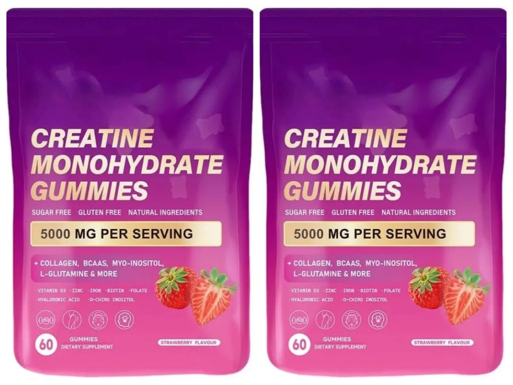 Creatine Monohydrate Collagen BCAA Workout Support Gummies