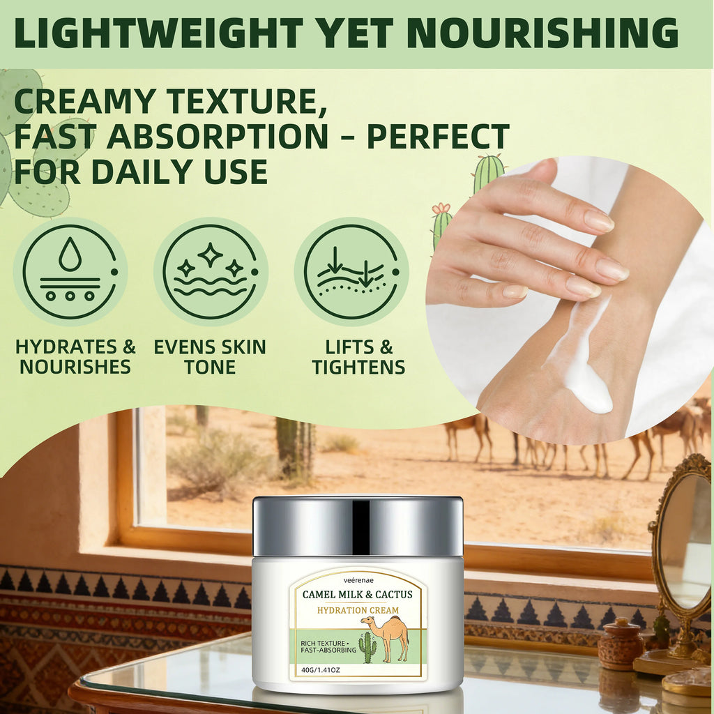 Unisex Camel Milk & Cactus Hydration Nourishing Face Cream