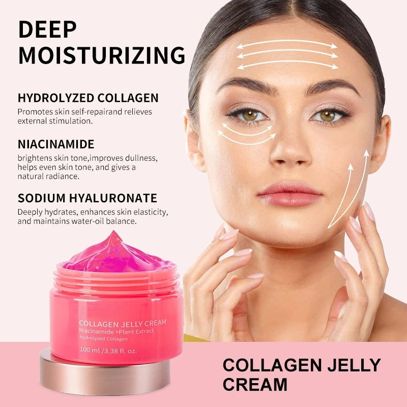 Collagen & Niacinamide Jelly Cream Face Moisturizer Brightening 100g