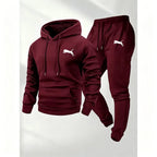 Men's Casual Hoodie and Sweatpants Two Piece Tracksuit Set