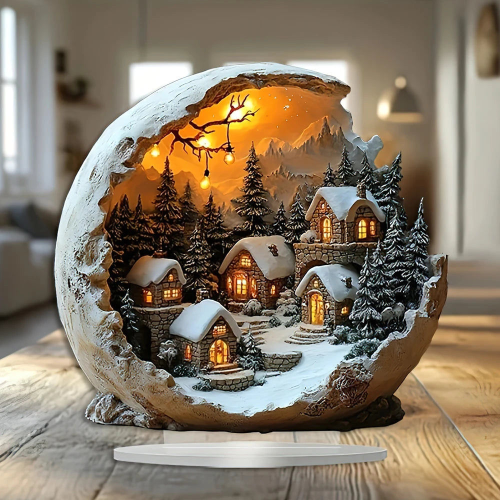 Bohemian Christmas Holiday Desktop Decoration and Bedroom Tabletop Ornament