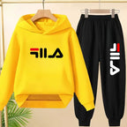 Kids' Pullover Hoodie Sweatshirt Pants Two-Piece Set