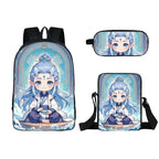 Kids' Fashion Oxford 3D Print School Backpack Set