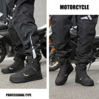 Men's Fashion Leather Breathable Anti-Slip Motorcycle Ankle Boots