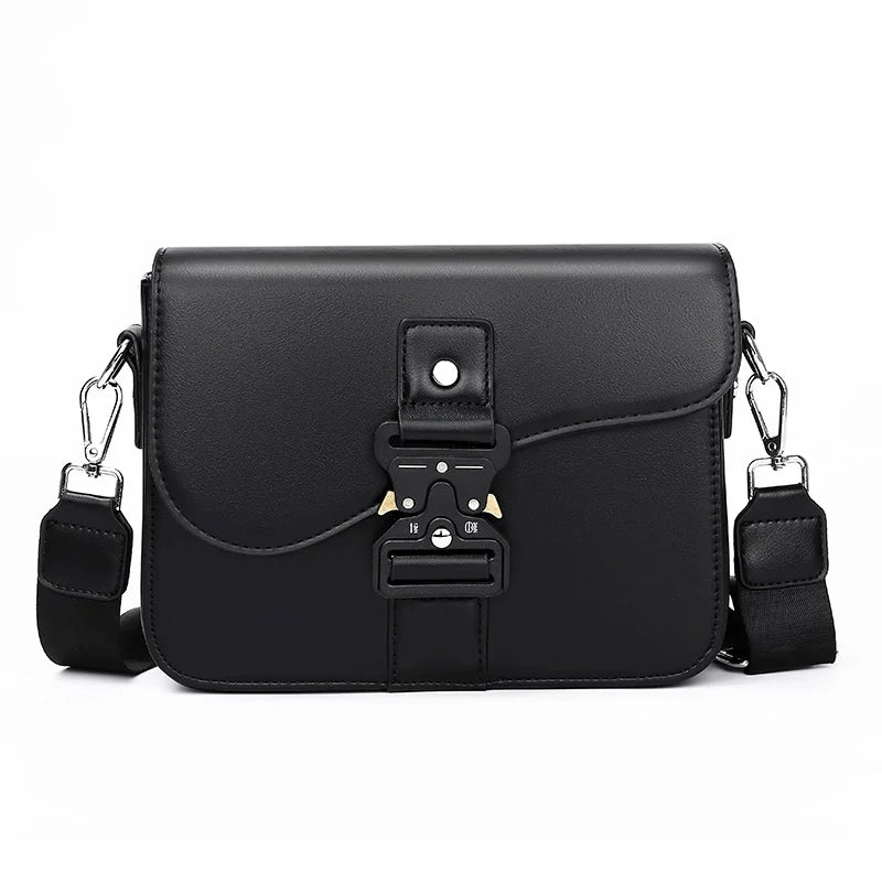 Men's Fashion PU Leather Minimalist Crossbody Messenger Bag