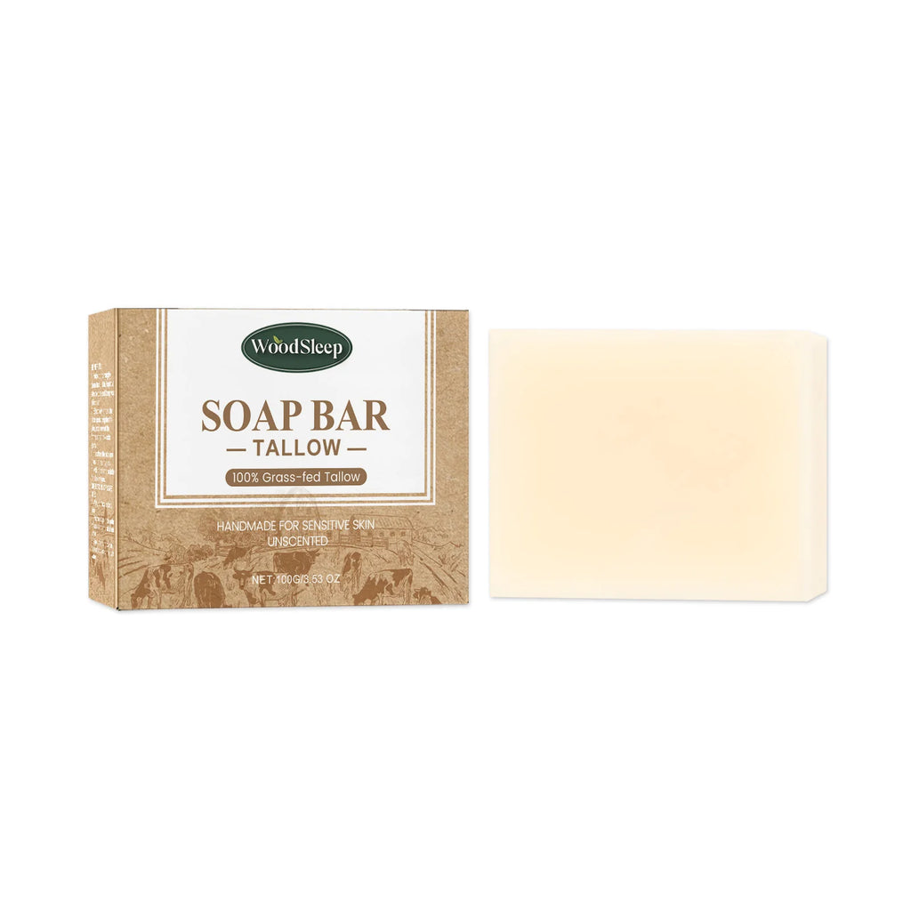 Natural Brightening Tallow Cleansing Face Body Soap Bar 3.5 oz