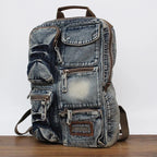 Unisex Fashion Denim 16 Inch Laptop Travel Backpack