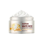 Unisex White Rice Essence Brightening Moisturizing Face Cream 1.1 oz