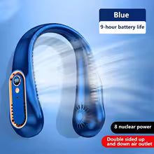 Portable Bladeless Hanging Neck Fan with LED Digital Display 2027