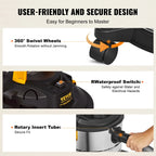 Stainless Steel Wet and Dry Shop Vacuum Cleaner with Suction 1200W