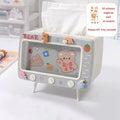Retro Television Shaped Tissue Box Cover and Phone Stand