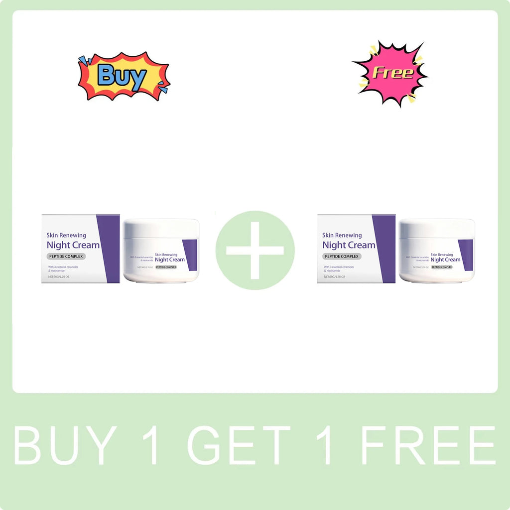 Unisex Nicotinamide & Ceramide Skin Renewing Night Face Cream 1.8 oz