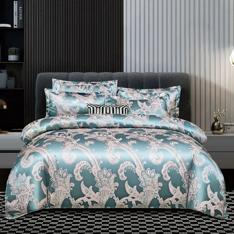 European Luxury Soft Duvet Cover and Bedroom Bedding Set